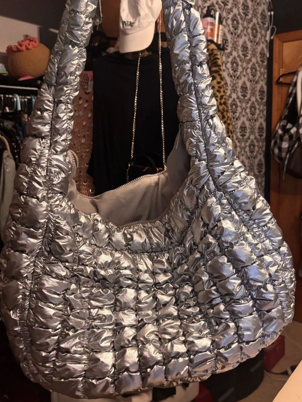 Silence + Noise Elle Bubble Hobo Shoulder Bag *NWOT* + Free Mini Bag